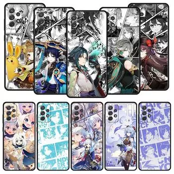 Чехол для телефона Genshin Impact для Samsung A51 A71 A21S A12 A11 A31 A41 A52 A32 A23 A33 A53 A73 A03S A05S A13 5G A72 A54 A34 Samsung A53 5G