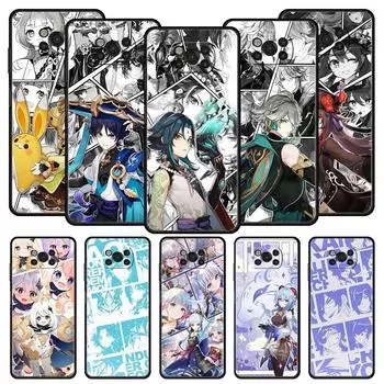 Чехол для телефона Genshin Impact для Xiaomi Poco X5 Pro X4 X3 NFC F5 Pro F4 F3 GT M5 M4 Pro 5G M3 C51 C50 C55, мягкий силиконовый чехол Poco X4 GT