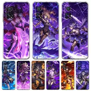 Чехол для телефона Genshin Impact Game Art для Xiaomi Poco X3 NFC F3 M3 GT M4 Mi 11 Lite 5G Ultra 11T 11X 12 Pro 11i 12X прозрачный чехол Poco M3