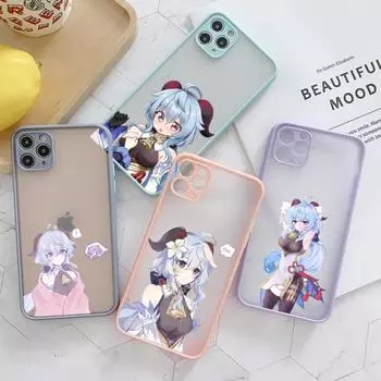 Чехол для телефона Genshin Impact Ganyu для IPhone 13 12 11 Mini Pro Max XS X Max XR 8 7 Plus SE 2022, цвет кожи, чехол для телефона iPhone 13