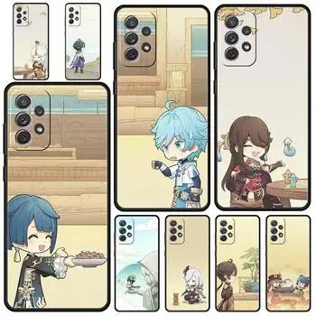 Чехол для телефона Genshin Impact klee Sayu xiao для Samsung Galaxy A13 A51 A71 A21S A12 A11 A31 A41 A23 A53 A73 A52 A32 5G A03S Samsung A13 5G
