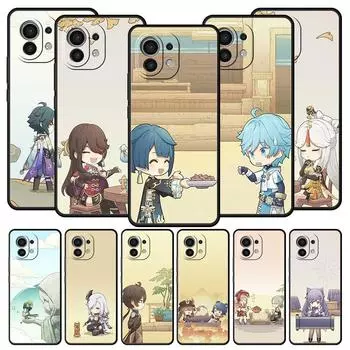 Чехол для телефона Genshin Impact klee Sayu Qiqi xiao для Xiaomi 12T Pro 12 13 11 Ultra Mi Note 10 Lite 10T 5G 11X Pro 11T 9T, мягкий чехол Mi 10T Pro 5G
