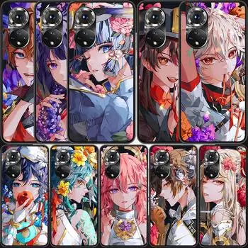 Чехол для телефона Genshin Impact Raiden Shogun для Huawei P Smart 2021 Y5 Y6 Y7 Y9 Honor 50 20 Pro 10 10I 9 9X Y9S 8 8A 8X 8S 7S Honor 8X