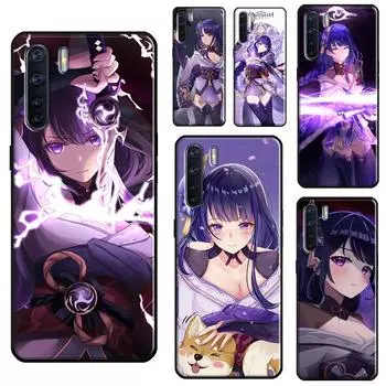 Чехол для телефона Genshin Impact Raiden Shogun Baal для OPPO A15 A83 A91 A93 A1K A3S A5S A52 A72 A54 A74 A94 A31 A5 A9 A53S 2020 OPPO A1K