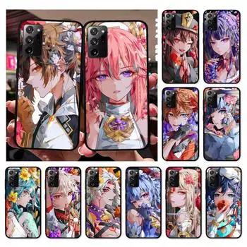 Чехол для телефона Genshin Impact Raiden Shogun Baal для Samsung Note 20 Ultra 10 pro lite plus 9 8 5 4 3 M 30s 11 51 31 31s 20 A7 Samsung Note20
