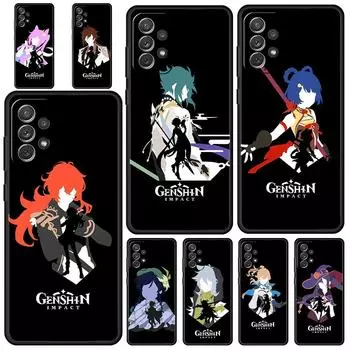 Чехол для телефона Genshin Impact с аниме для Samsung Galaxy A51 A13 A71 A21S A12 A11 A31 A41 A01 A03s A22 A23 A33 A73 A53 5G, мягкий чехол Samsung A11
