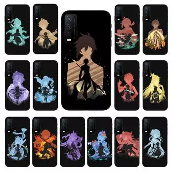 Чехол для телефона Genshin Impact с аниме для VIVO Y31 Y21 Y70 Y21S Y20 Y72 1907 Y12 Y11S Y53S Y33S Y55 Y76 Y51 Y15S Y01 VIVO Y31