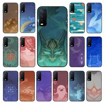 Чехол для телефона Genshin Impact с визитной карточкой для VIVO Y31 Y21 Y70 Y21S Y20 Y72 1907 Y12 Y11S Y53S Y33S Y55 Y76 Y51 Y15S Y01 VIVO Y31