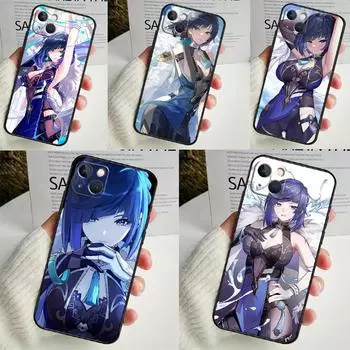 Чехол для телефона Genshin Impact Yelan для iPhone 16 15 14 12 11 13 Pro Max 7 8 Plus X XR XS Max 13 12 Mini iPhone XS MAX