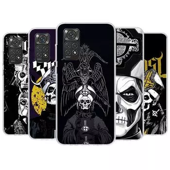 Чехол для телефона Ghost Papa Emeritus для Xiaomi Redmi Note 13 12 12S 11 11S 10 10S 9 9S 11T 11E Pro Plus 8 8T 7 + чехол Redmi Note 11T Pro