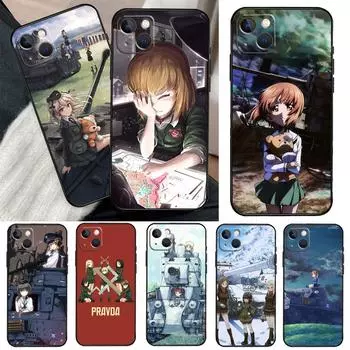 Чехол для телефона GIRLS und PANZER с аниме для iPhone 11 12 13 14 Pro Max XS XR X 6 7 8 Plus 12 13 Mini SE 2020, чехол iPhone 8 Plus