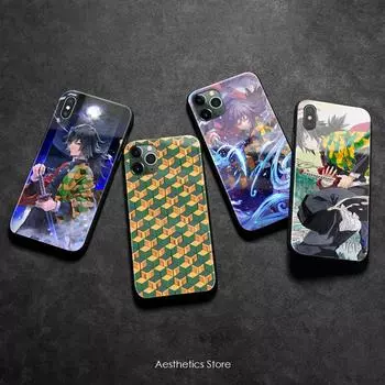 Чехол для телефона Giyu Tomioka Kimetsu no Yaiba из силиконового стекла для iPhone SE 6 6s 7 8 Plus X XR XS 11 12 mini Pro max iPhone 6 6s&Soft Silicone Case