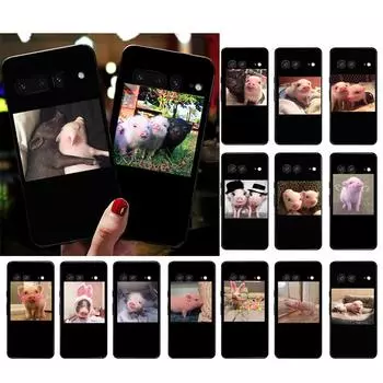 Чехол для телефона Google Pixel 7 Pro 7 6A 6 Pro 5A 4A 3A Pixel 4 XL Pixel 5 6 4 3 XL 3A XL 2 XL милый маленький розовый чехол со свиньей принципиально Google Pixel 2