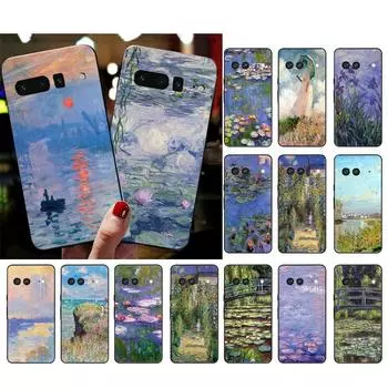 Чехол для телефона Google Pixel 7 Pro 7 6A 6 Pro 5A 4A 3A Pixel 4 XL Pixel 5 6 4 3 XL 3A XL 2 XL Claude Monet Garden Case Funda Google Pixel 2