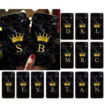 Чехол для телефона Google Pixel 7 Pro 7 6A 6 Pro 5A 4A 3A Pixel 4 XL Pixel 5 6 4 3 XL 3A XL 2 XL с монограммой, мраморной короной, инициалами, именем Google Pixel 2