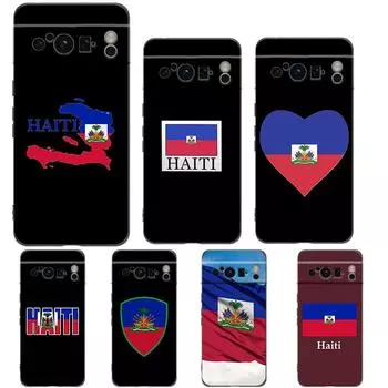 Чехол для телефона Google Pixel 8 A 7 6 Pro 6A 5G черный мягкий противоударный чехол силиконовый TPU чехол Coque доставка флаг Гаити Pixel 6 Pro