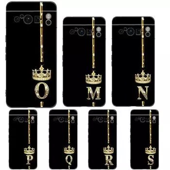 Чехол для телефона Google Pixel 8 A 7 6 Pro 6A 5G черный мягкий противоударный чехол TPU Shell Coque Diamond Crown Letter Letters Pixel 8