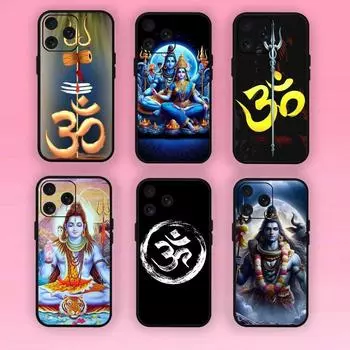 Чехол для телефона «Господь Шива, индуистский Бог, Будда» для iPhone Mini 11 12 13 14 15 Pro XS Max X Plus SE XR, черный мягкий корпус iPhone12mini