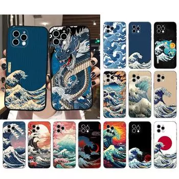 Чехол для телефона Great Blue Wave Ocean для iPhone Samsung Galaxy Redmi Xiaomi Oppo OnePlus Note SA 7 8 9 10 11 12 13 14 20 21 22 23 53 54 Pro Max Ultra iPhone 6 or 6S