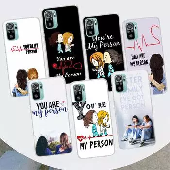 Чехол для телефона Greys Anatomy Person для Xiaomi Redmi Note 10 Pro Max 10S 9 9S 9T 8 8T 11T 11S 11 5G 11E 7 6 5 4X Coque Cover Redmi Note 10S