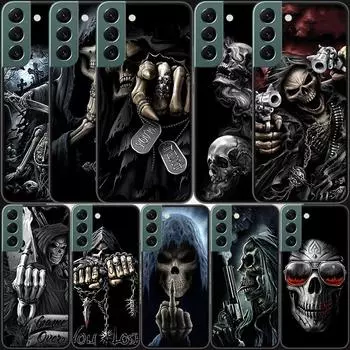 Чехол для телефона Grim Reaper Skull и Skeleton для Samsung Galaxy Note 20 Ultra 10 Lite 9 8 M11 M12 M21 M30S M31 M32 M51 M52 J8 J6 J4 Plu More models