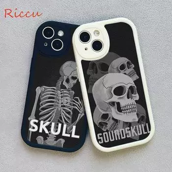 Чехол для телефона Grim Reaper Skull Skeleton для Iphone 14 13 11 12 Pro MAX 13 12 MiNi 7 8 plus 13 pro XS XR, защитные чехлы из овечьей кожи 13 pro max