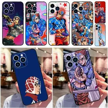 Чехол для телефона Guido Mista Golden Wind JOJO для iPhone 14 13 12 11 Pro X XR XS Max SE 2020 7 8 Plus Soft Shell TPU Cover iPhone 14Pro MAX