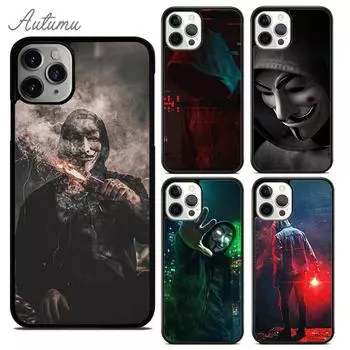 Чехол для телефона Hacker Anonymous для iPhone 11 12 13 14 Pro Max mini XR XS SE 2020 7 8 Plus Samsung Galaxy S21 S22, чехол iPhone 6plus