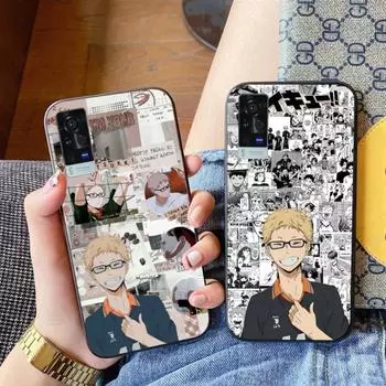 Чехол для телефона Haikyuu Kei Tsukishima для VIVO Y95 Y93 Y31 Y20 V19 V17 V15 Pro X60 NEX, мягкий черный чехол для телефона VIVO Y95