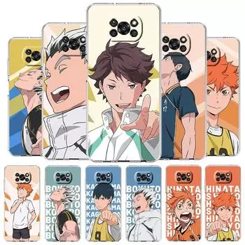 Чехол для телефона Haikyuu с аниме для Xiaomi Poco X3 NFC F3 M3 X4 M4 Pro 5G Mi 11 Lite Ultra 11T 11X 12 12T Pro 11i, прозрачный силиконовый чехол Xiaomi Mi 11i