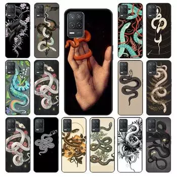 Чехол для телефона Hand Snake Flower Art для OPPO Realme GT 2 Pro X2 Pro XT C25S 8 7 6 Pro 6i GT Master C3 C21 C21Y C11 X3 SuperZoom Realme 6 Pro