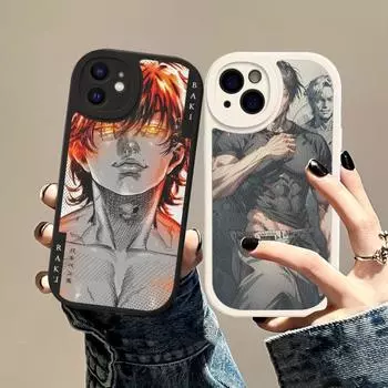 Чехол для телефона Hanma baki Grappler из жесткой кожи для iPhone 14 13 12 Mini 11 14 Pro Max Xs X Xr 7 8 Plus Fundas iphone 8 plus