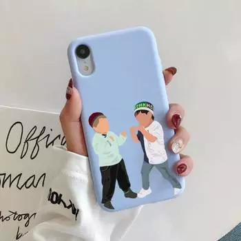 Чехол для телефона Hasbulla с забавным милым мальчиком для iPhone 11 12 13 Mini Pro Xs Max 8 7 6 6S Plus X XR, однотонный чехол ярких цветов iphone 6 6s