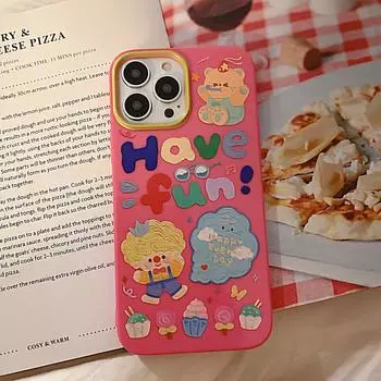 Чехол для телефона Have Fun Boy Doodle Ice Cream Ins Bear Jelly для Iphone 13 Mini 11 12 Pro Max 7 8 Plus Xsmax X Xr, мягкая задняя крышка for iphone 12