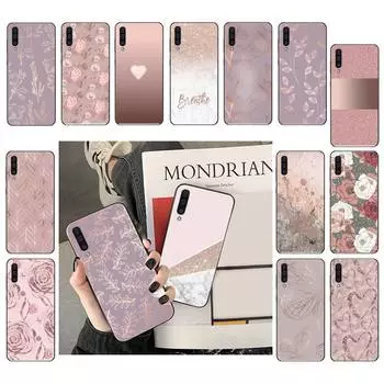 Чехол для телефона Heart Flower из розового золота для Samsung A42 A7 M31 A71 A20S A51 A40 A30S A41 A31 A50 A70 A11 A12 A52 A20 A52