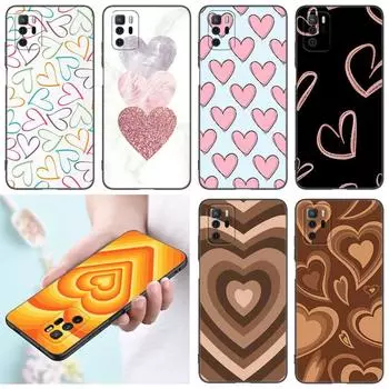 Чехол для телефона Heart Love Coffee для Xiaomi Redmi Note 7 8 9 10 Lite 11 11E 11T 12 Pro 11S 4G 10T 5G 8T 9S 10S Мягкий черный чехол из ТПУ Redmi Note 7(Pro)