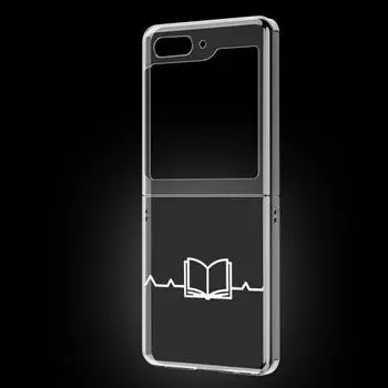 Чехол для телефона Heartbeat Line Football Basketball Art для Samsung Galaxy Z Flip 5 3 4 Shell для Samsung Z Flip3 Flip4 Hard PC Cover Samsung Z Flip 3
