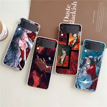 Чехол для телефона Heaven Official s Blessing для Samsung Galaxy Z Flip 3 4 5, жесткий складной прозрачный чехол из поликарбоната для Samsung Z Flip3 Galaxy Z Flip 5