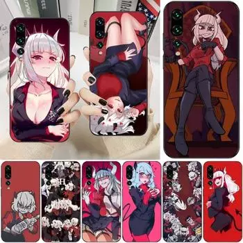 Чехол для телефона Helltaker для Huawei P50 P40 P30 Pro Lite P Smart 2021 2019 Magic 3 мягкий черный чехол для телефона Huawei P50