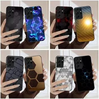 Чехол для телефона Hexagon для Samsung Galaxy S6 S7 Edge Plus S9 S20Plus S20ULTRA S10lite S225G S10 Note20ultra samsungS22plus5G