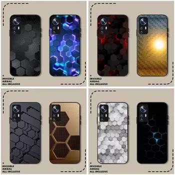 Чехол для телефона Hexagon для Xiaomi 11 10 12Spro A2 A2lite A1 9 9SE 8Lite 8explorer F1 Poco 12S Ultra Cove xiaomi11xpro