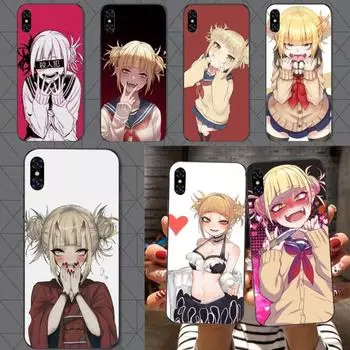 Чехол для телефона Himiko Toga Boku для IPhone 14 13 12 11 XS X 8 7 6 Plus Mini Pro Max SE 2022, мягкий черный чехол для телефона iPhone 14