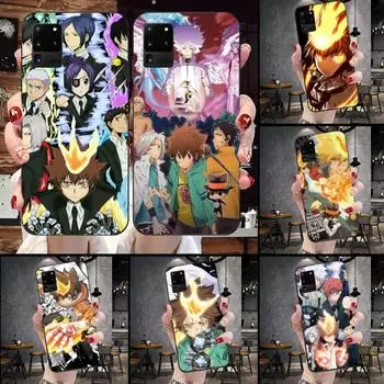 Чехол для телефона Hitman Reborn с аниме для Samsung Galaxy S6 S7 S8 S9 S10 S21 S22 Plus, ультрамягкий черный чехол для телефона Galaxy S30