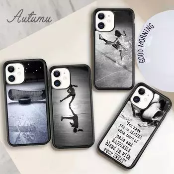 Чехол для телефона «Хоккейный каток с горящей хоккейной шайбой» для iPhone 11 12 13 14 Pro Max mini XR XS SE 2020 6 7 8 Plus Galaxy S21 S22 iPhone 6plus