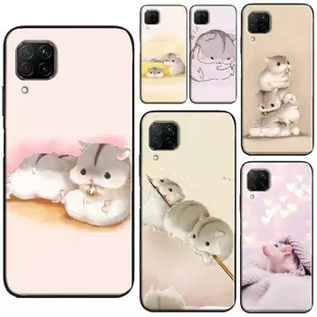 Чехол для телефона «Хомяки» для Huawei P40 Lite P20 P30 Pro Nova 5T P Smart Z 2019 2021 Honor 50 10i 8X 9X Huawei P20