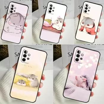 Чехол для телефона «Хомяки» для Samsung Galaxy A14 A34 A54 A12 A32 A52 A51 A71 A53 A33 A13 A15 A25 A35 A55 Samsung A33 5G