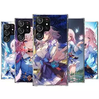 Чехол для телефона Honkai Star Rail 7 марта для Samsung Galaxy S24 S23 S22 Ultra S21 S20 Fe S10 Plus S10E S9 S8 + чехол в виде ракушки Samsung S9