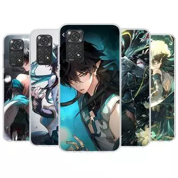 Чехол для телефона Honkai Star Rail Dan Heng для Xiaomi Redmi Note 13 12 12S 11 11S 10 10S 9 9S 11T 11E Pro Plus 8 8T 7 + чехол Redmi Note 11E Pro