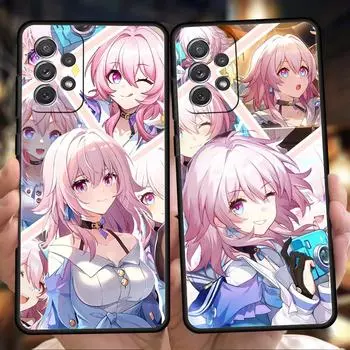 Чехол для телефона Honkai Star Rail для Samsung A24 A12 A14 A32 A50 A70 A20E A20S A10 A10S A22 A30 A40 A34 A54 A42 A52 A02S A04s Samsung A50