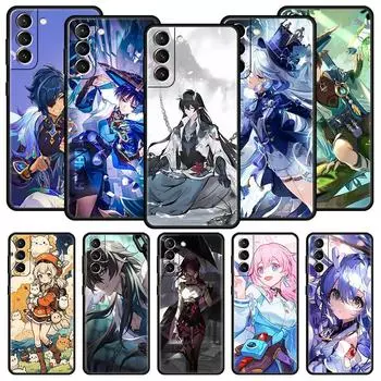 Чехол для телефона Honkai Star Rail Genshin Impact для Samsung Galaxy S24 S23 S22 S20 Ultra S21 FE 5G S10 S9 Plus S10E, силиконовый чехол S21 FE 5G